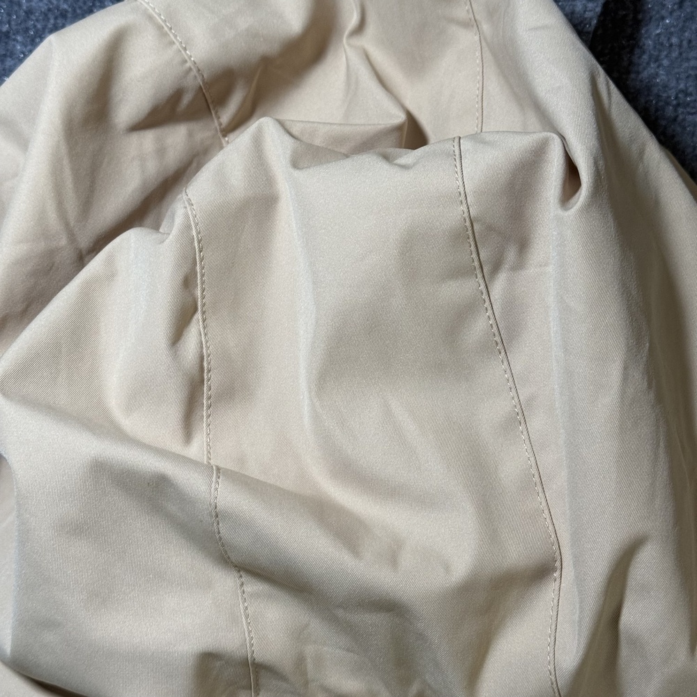 Lands End Jacket Womens Extra Large Hooded Full Zip Beige - Picture 11 of 15